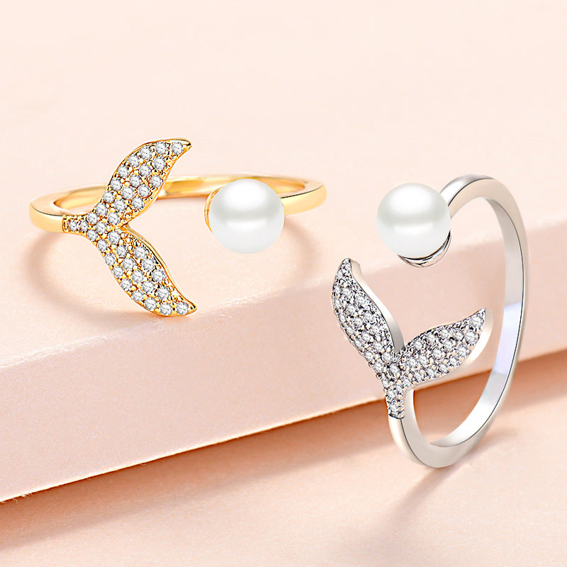 Mermaid Tail Pearl Ring