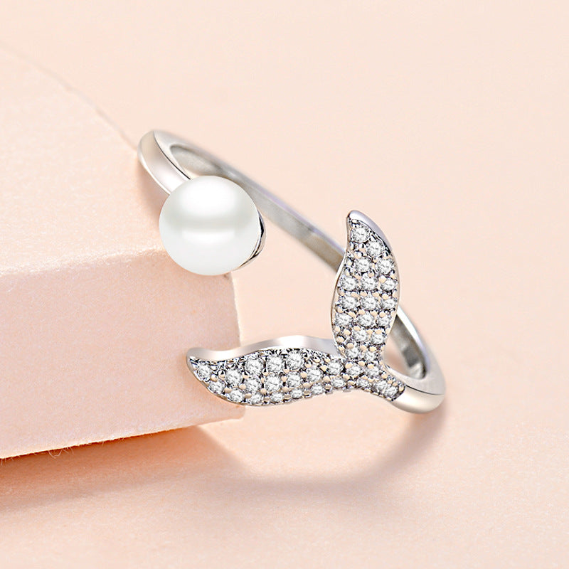 Mermaid Tail Pearl Ring