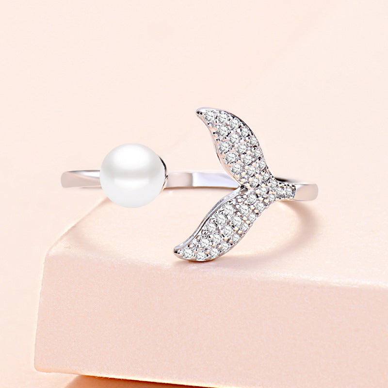 Mermaid Tail Pearl Ring