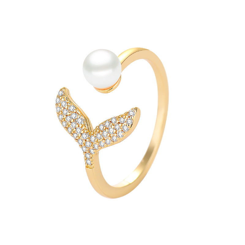 Mermaid Tail Pearl Ring