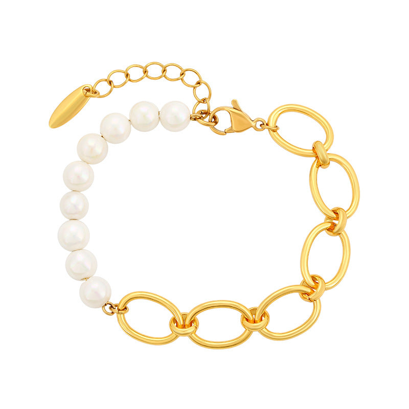 24k Pearl Stitching Bracelet