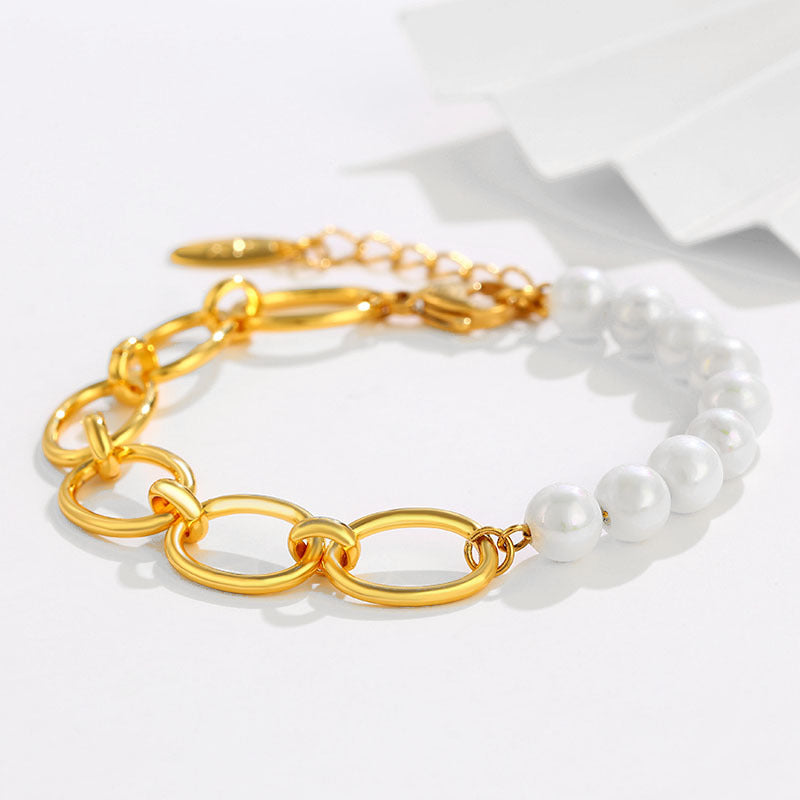 24k Pearl Stitching Bracelet