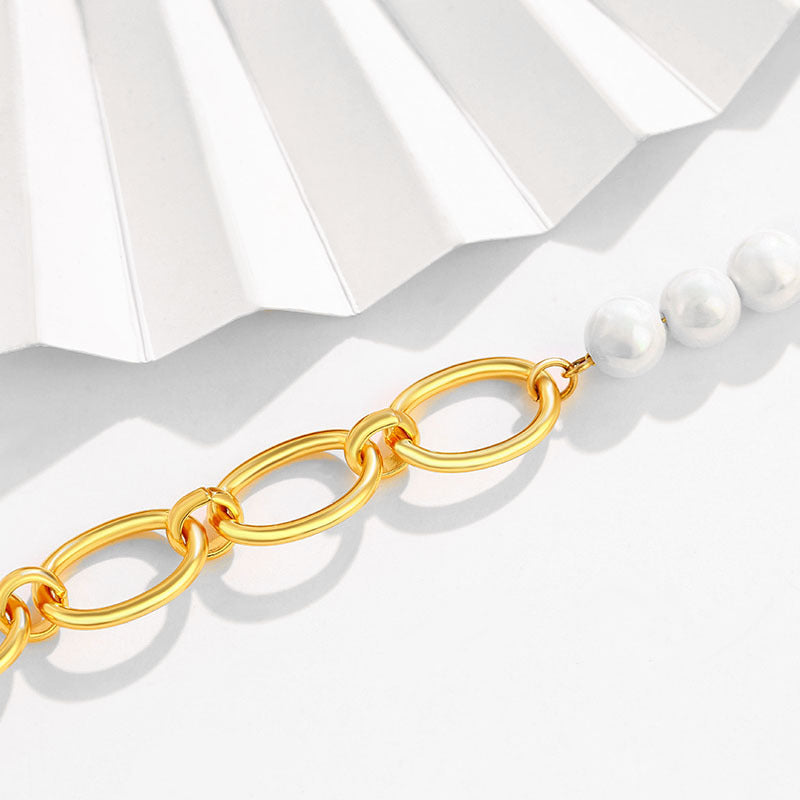 24k Pearl Stitching Bracelet