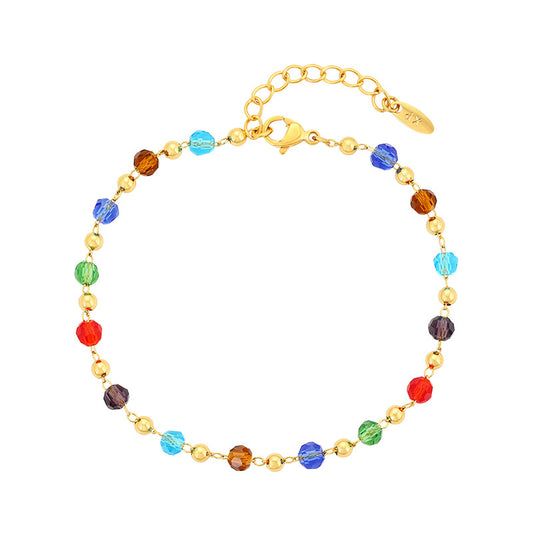 24k Bohemian Beaded Bracelet