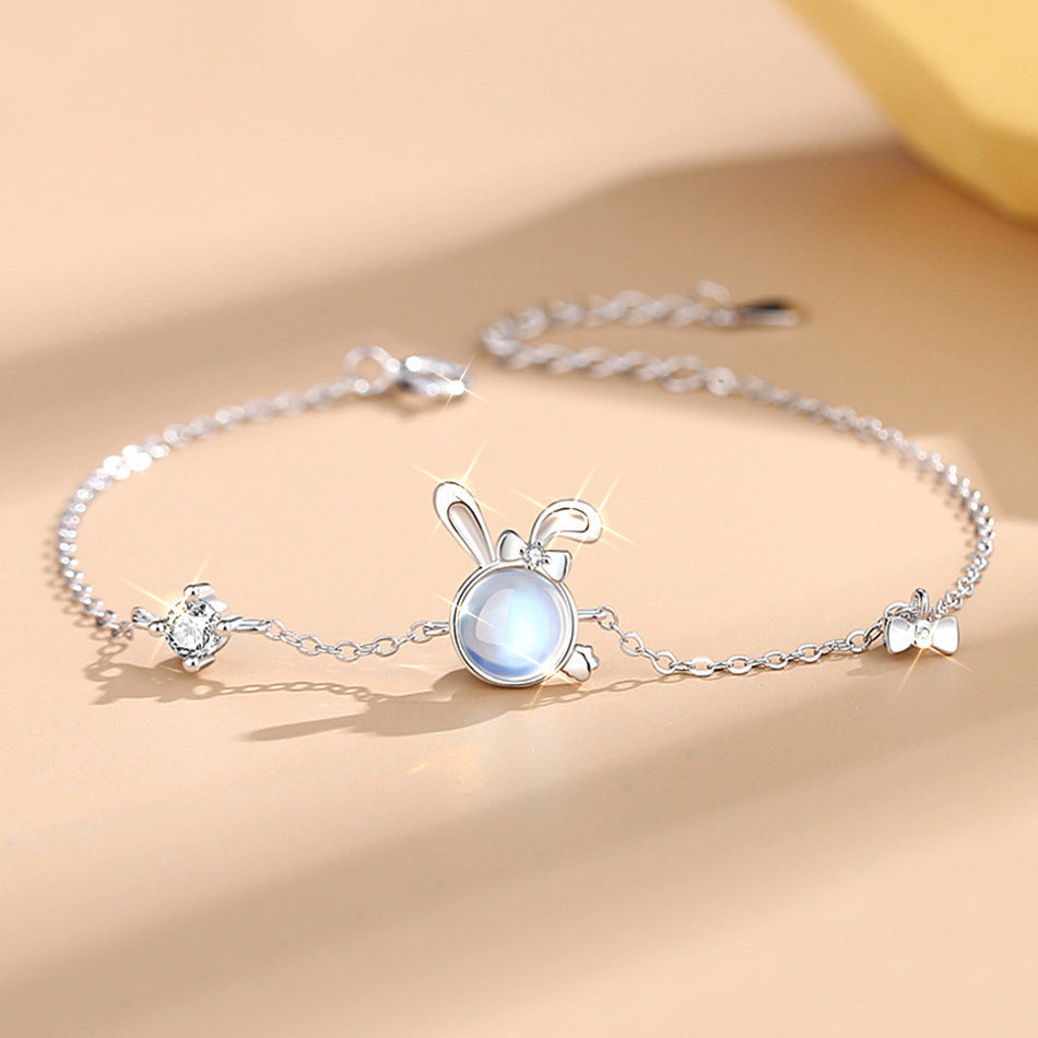 Moonstone Rabbit Bracelet