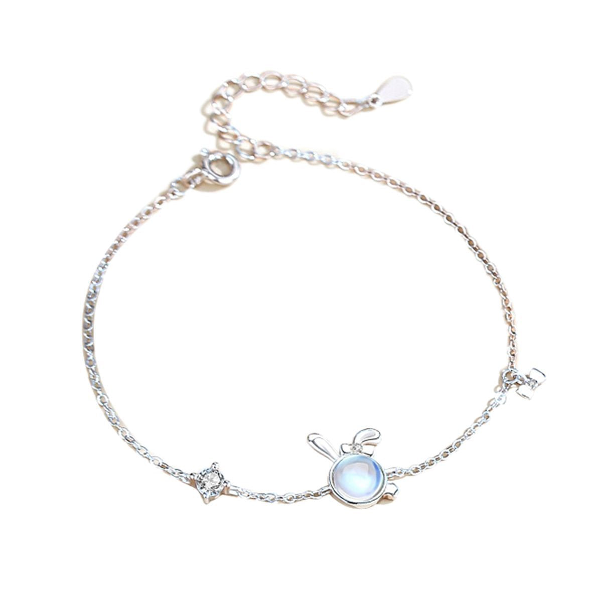 Moonstone Rabbit Bracelet