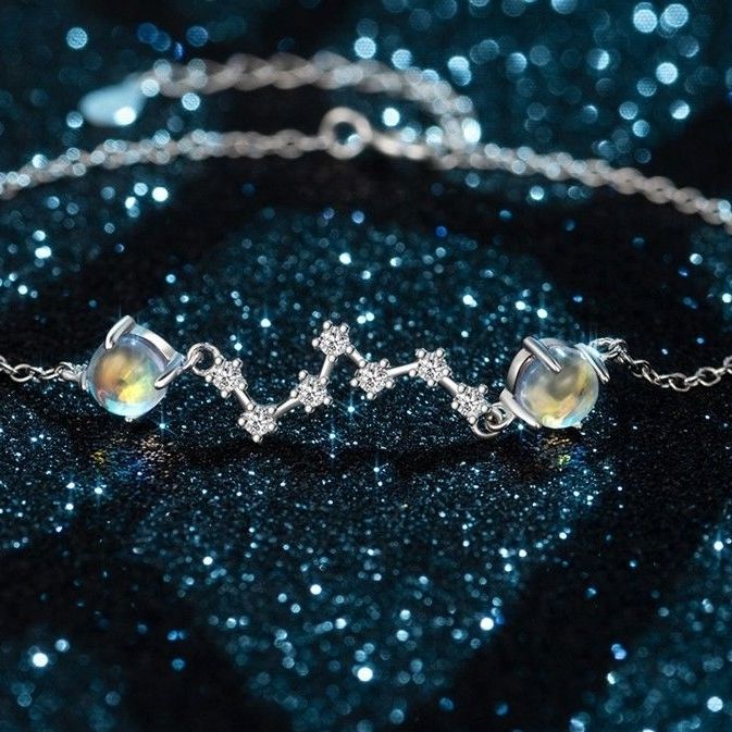 Moonstone Big Dipper Bracelet