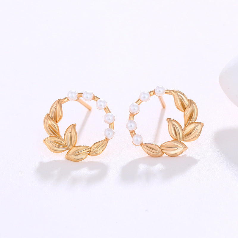 18K Wreath Earrings