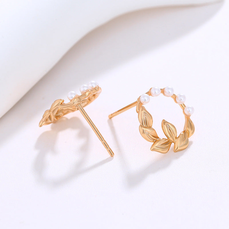 18K Wreath Earrings