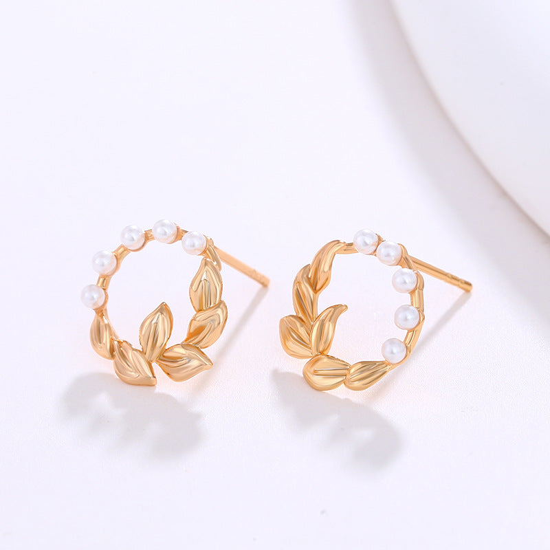 18K Wreath Earrings