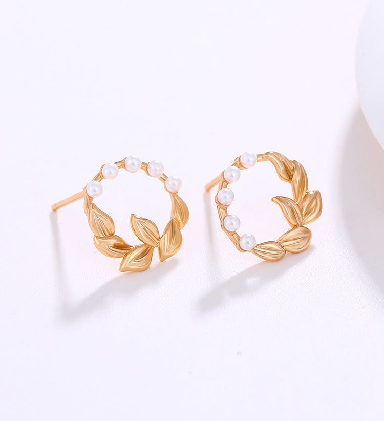 18K Wreath Earrings