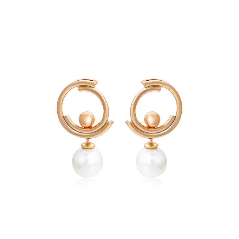 18K 2 in 1 Disassemble Pearl Earrings