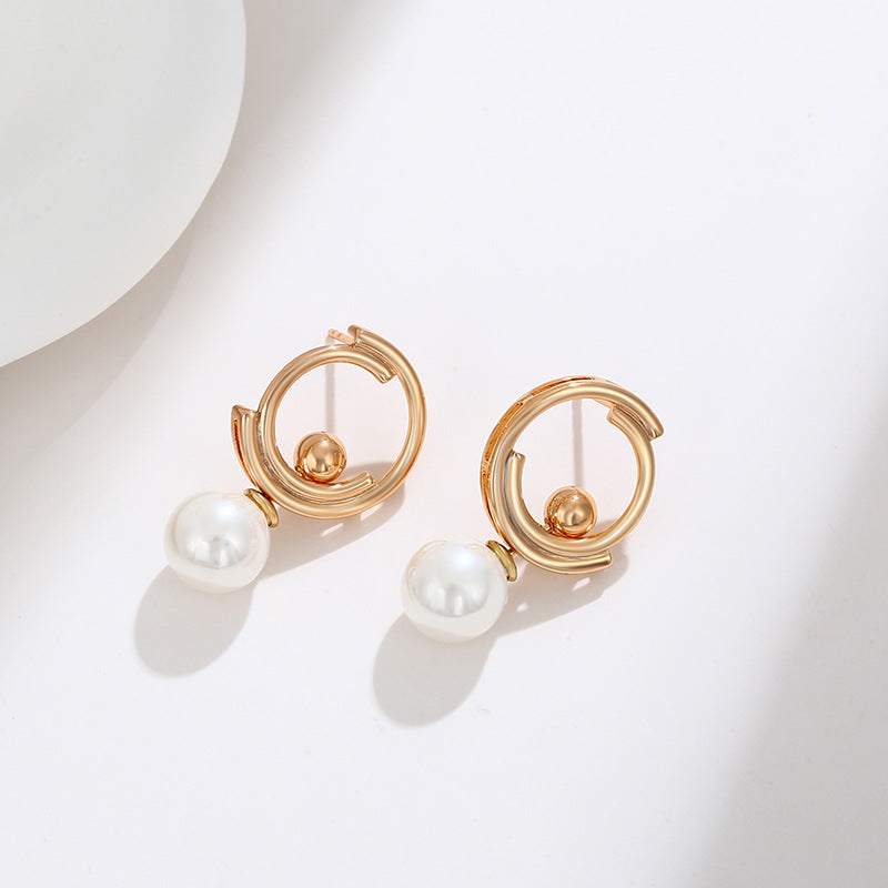 18K 2 in 1 Disassemble Pearl Earrings