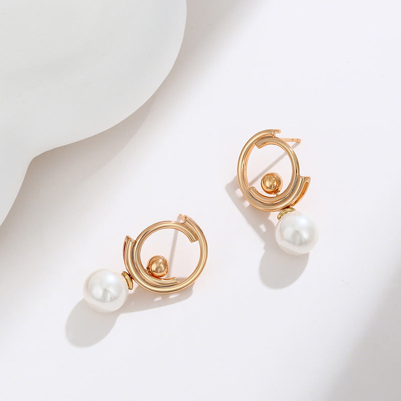 18K 2 in 1 Disassemble Pearl Earrings