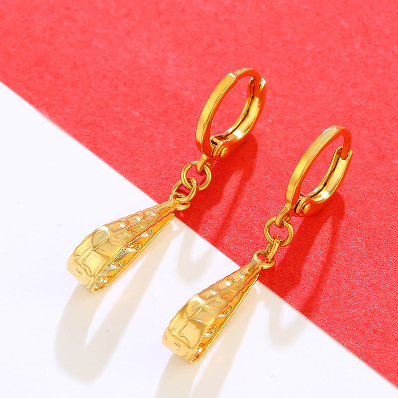 24k Leaves Earrings