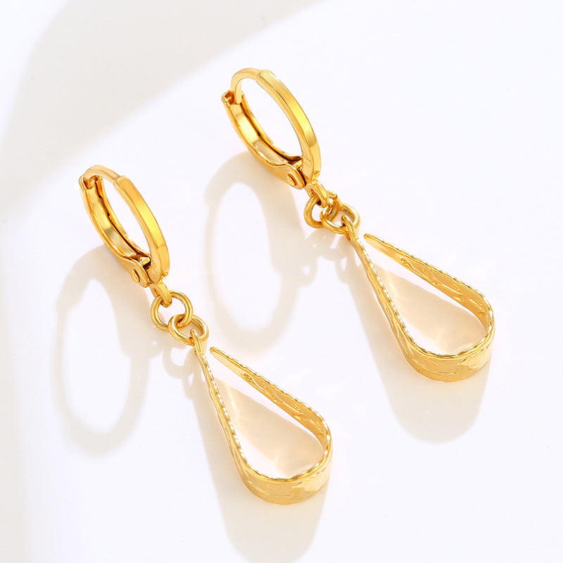 24k Leaves Earrings