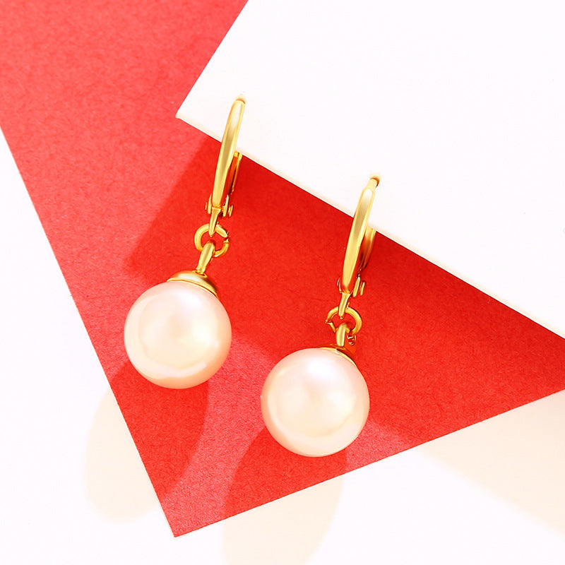 24k Pearl Earrings