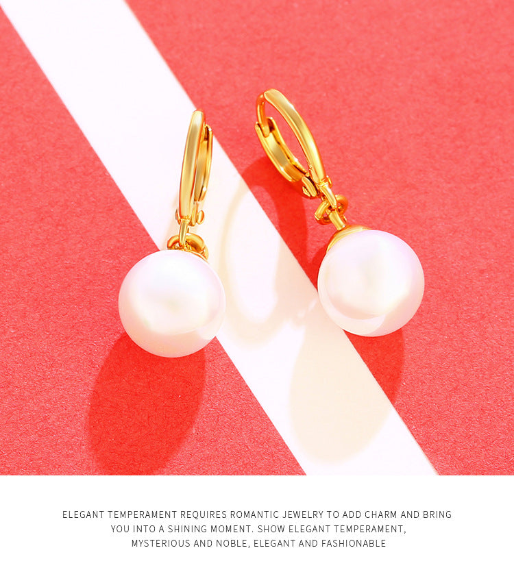 24k Pearl Earrings