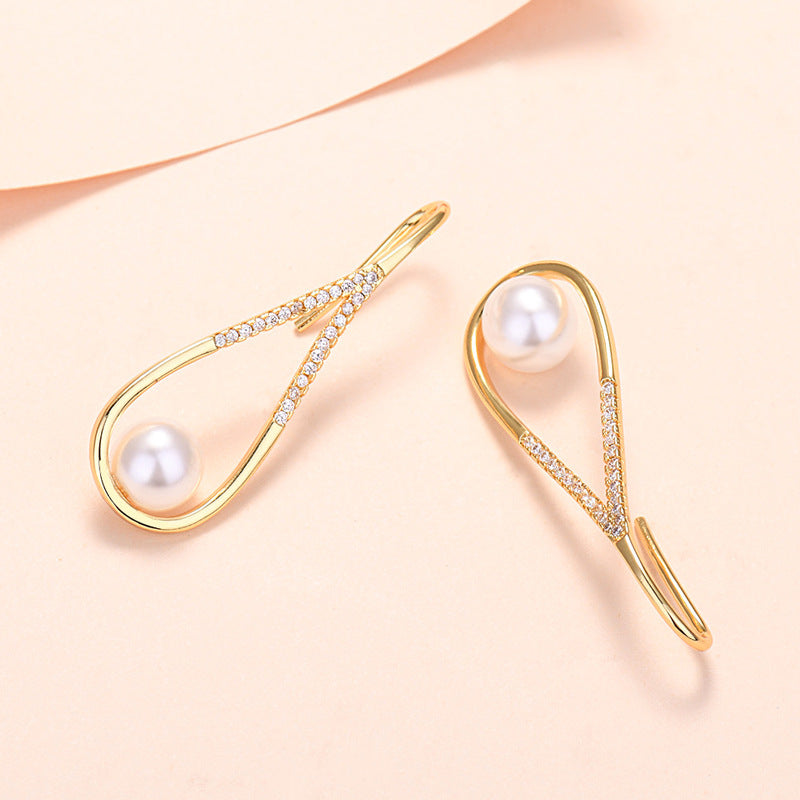 Water Drop Pearl Earrings