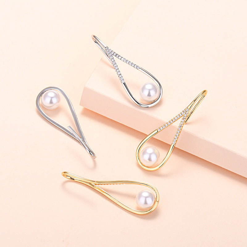 Water Drop Pearl Earrings