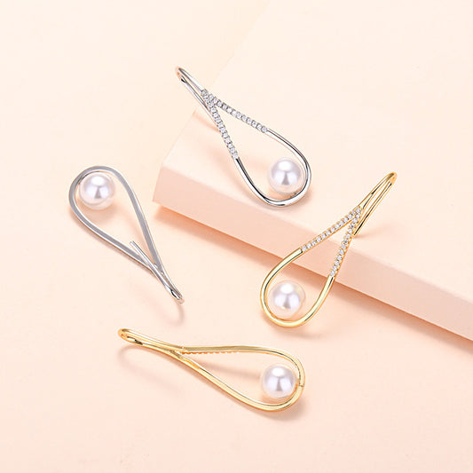 Water Drop Pearl Earrings