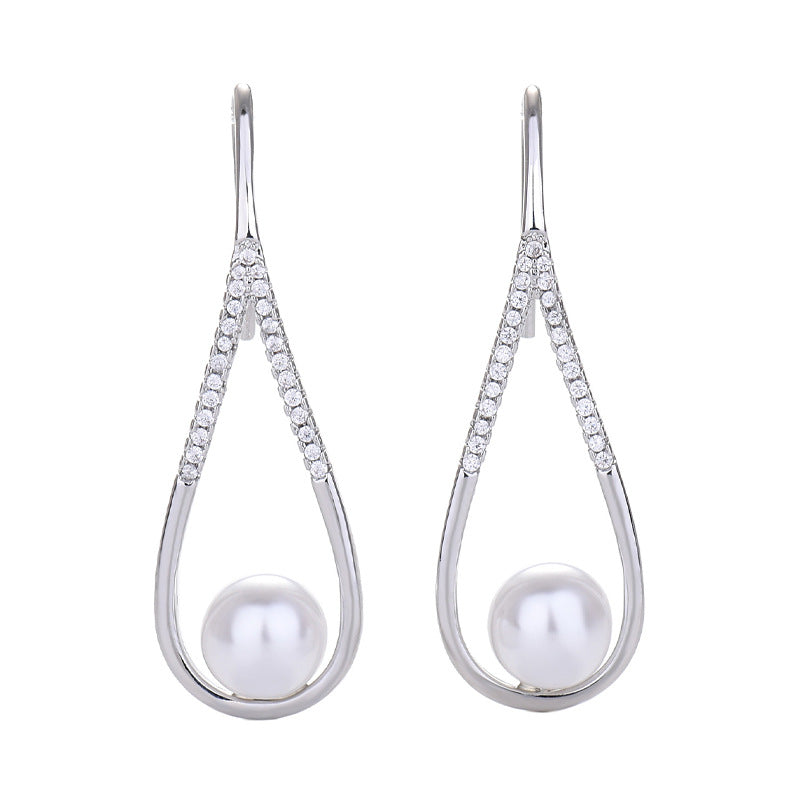 Water Drop Pearl Earrings