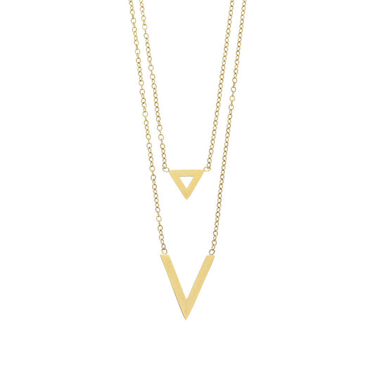 14K Double Layer Necklace