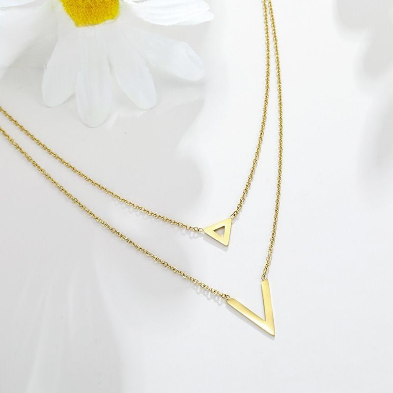 14K Double Layer Necklace