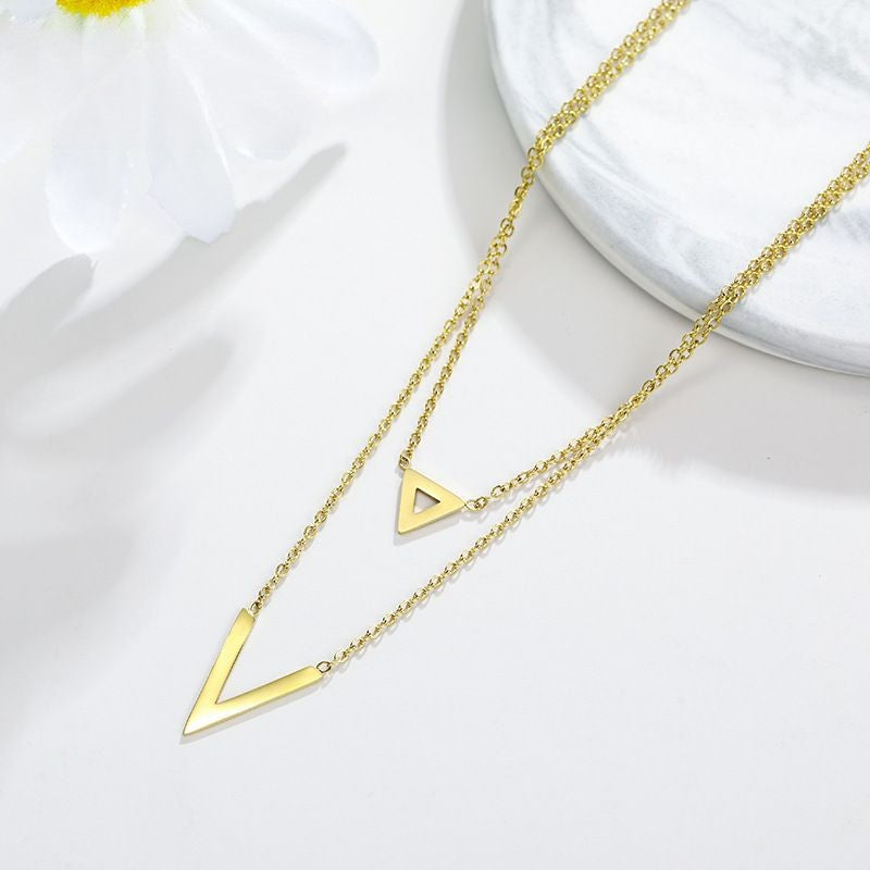 14K Double Layer Necklace