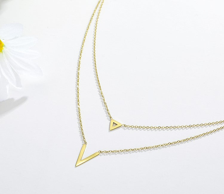 14K Double Layer Necklace