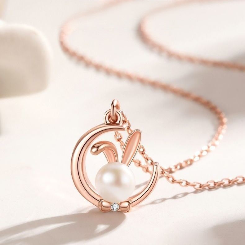 Pearl Rabbit Necklace