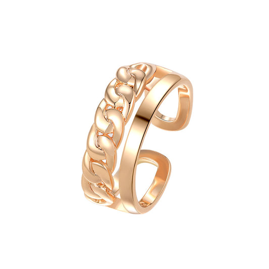 18k Chain Hollow Ring