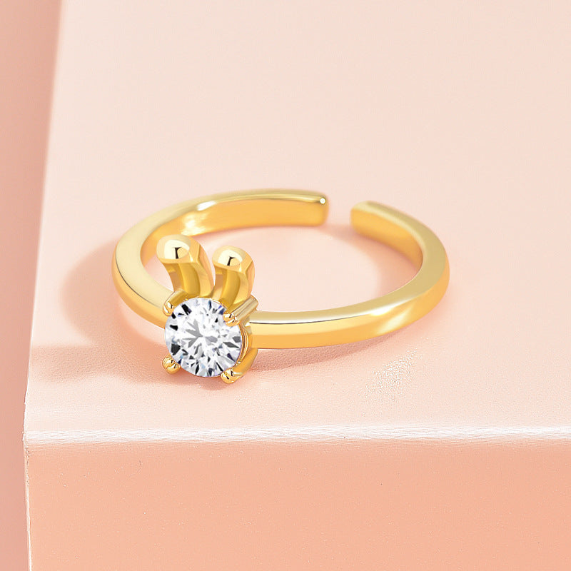 Zircon Rabbit Ring