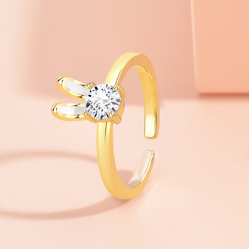 Zircon Rabbit Ring