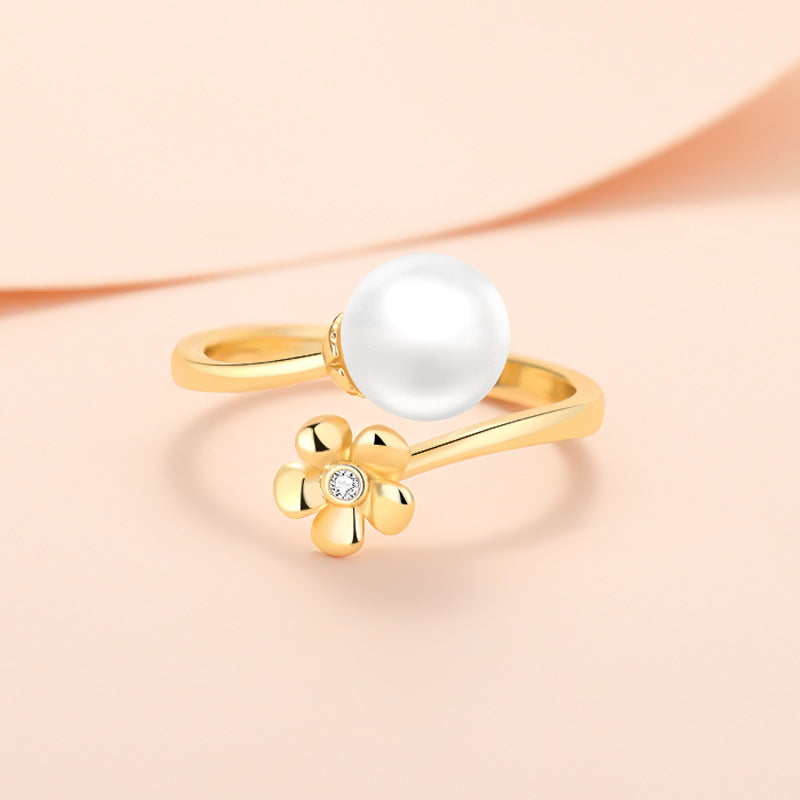 Pearl Flower Ring